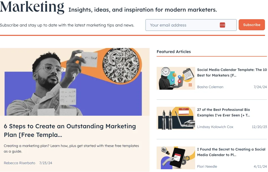 hubspot knows marketing and a big part of marketing these days is link building
